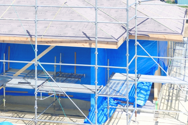 屋根リフォームの様子